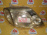 Фара Toyota 12-489 прав Corolla Fielder NZE120 '2002-2004 чёрная. Дефект стекла (глубокие царапины)