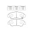 Колодки тормозные Honda Civic/Domani/Partner EY6/ES1/EK2/GA3/GD3/GJ3/MA4/DC1/EG4 D15B ОСТАТОК 50% F 06450-S2G-000/PF-8510