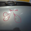 Капот Opel Astra G T98/F35/F48/F67/F69 '2003 с решёткой 9198840 (вмятины) 93171043
