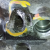 Компрессор кондиционера Toyota 4A/5A Corolla Ceres AE101 '05.1992-05.1993 ДЕФЕКТ НИЖНЕГО КЛАПАНА И КРЕПЛЕНИЯ ТРУБКИ диаметр шкива 146 мм. 142500-2310/