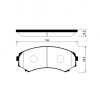 Колодки тормозные Mazda/Nissan/Mitsubishi Bongo SK82/SK22/LVEW/V55/V75/V65 F8-E ОСТАТОК 90% F 41060-HA027/4605A471/PF-3414
