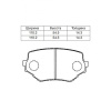 Колодки тормозные Suzuki Grand Escudo/Grand Vitara XL-7 TA51W/TD51W/TX92W/TA02/TD11W ОСТАТОК 60-70% F 55200-65D10/PF-9382