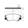 Колодки тормозные Mitsubishi Pajero P03W/P04W/P05W/P24W/P25W/P35W/V24W/V44W ОСТАТОК 90% F MR389526/PF-3172
