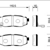 Колодки тормозные Subaru Legacy BR9/BRF/BM9/BRM/BMG/BRD/GRF/WXE/WXF FB25 ОСТАТОК 80% R 26696XA011/PN-7803