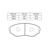 Колодки тормозные Mazda MPV/Bongo Friendee LW3W/LWEW/LWFW/LY3P/SGEW/SGLR/SGLW ОСТАТОК 50% F L0Z13328ZA/PF-5459