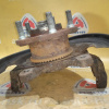 Ступица SsangYong CJ/QJ/DJ/GAB/Y250 Actyon '2007-2012 перед, прав 2WD ABS (без суппорта и диска)