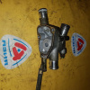 Корпус термостата Toyota 16321-11011 Corsa EL51/EXZ10 5E/4E кат. корпус + крышка под 1 датчик на корпусе + 1 на крышке, выход с крышки в сторону радиа