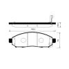 Колодки тормозные Nissan/Suzuki Leaf#Landy C25/C26/R51/D40/ZE0/AZE0/SC26 EM57 ОСТАТОК 60-70% F 41060-EB326/PF-2517
