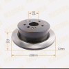 Диск тормозной Toyota/Lexus ACU25/ACU20/MCU20/GSU30/GSU35/ACU30/ACU35/MCU31/MCU35/MCU36/MCU38 R 42431-48050 / 42431-48041