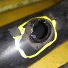 Гофра впускного коллектора Toyota 7K-E Lite Ace Noah/Town Ace Noah KR42/KR52 пластик на заслонку ДЕФЕКТ 17880-13030