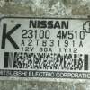 Генератор NISSAN QG15/QG16/QG18 2 конт. 6 ручейков ПРОБЕГ 10-14 т.км. 23100-4M510 / 23100-8N210 / 23100-BU010 / 23100-BU015 / GR231-8N210