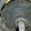 Подушка двигателя Toyota 4A-FE/5E Carina AT190/ET196 на 3 болта, низкая высота 108 мм. ДЕФЕКТ F 12361-16210