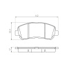 Колодки тормозные Nissan X-Trail/Dualis/Qashqai J10/NJ10/KJ10/NT31/TNT31/DNT31 ОСТАТОК 50-60% F AY040-NS132/PF-2546