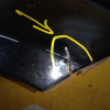 Крыло Mercedes C-Class W204 перед, прав чёрное 197U (порвано) A2048800218, A2048801418