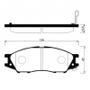 Колодки тормозные Nissan Sunny VFY11/QG10/AZ10/VW11/AK11/B15 QG15DE ОСТАТОК 90% F AY040-NS108/41080-4M425/PF-2435