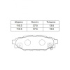 Колодки тормозные Subaru Forester YA4/GH5/SH5/BR9/BL5/BP5/GP3 EJ205 ОСТАТОК 40% R 26696AG000/PF-7501