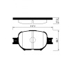 Колодки тормозные Toyota Vista/Opa ACT10/AZT240/SV50/AZT246/GXE10/ZCT15/ZZT231/ZZT245 3S-FE ОСТАТОК 50-60% F 04465-1A010/04465-32230/PF-1430