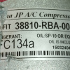Компрессор кондиционера Honda K20A/K24A Accord CM2/CL7/CL9 КАК НОВЫЙ диаметр шкива 123-124 мм. RHD JAPAN 38810-RBA-006