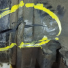 Гофра впускного коллектора Honda B20B Stepwgn RF1/RF2 резиновая ДЕФЕКТ РЕЗАНАЯ 17228-P3G-000