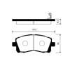 Колодки тормозные Subaru Forester SF5/SF9/GC8/GF8/BHE/BH5/BG5/BE5 EJ201 ОСТАТОК 60% F 26296AC040/PF-7390