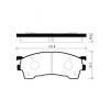Колодки тормозные Mazda Premacy BJ1P/BJ5P/CP8W/CPEW/GFEP/GWEW ZL-DE ОСТАТОК 70-80% F 1U0J-33-28Z/PF-5239