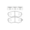 Колодки тормозные Nissan Bluebird/Primera EU14/HU14/QU14/HP11/QP11 SR20DE ОСТАТОК 50-60% F AY040-NS075 / AY040-NS830 / PF-2176