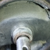 Подушка двигателя Mitsubishi 4G93 EA1A 2WD a/t GDI зад ДЕФЕКТ R MR198568 / MR244286