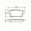 Колодки тормозные Mazda CX-7 ER8/LY3P L5-VE ОСТАТОК 50-60% R L2Y6-26-43Z/PF-5564