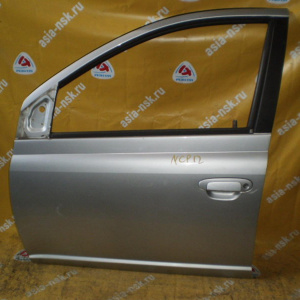 Дверь боковая TOYOTA Vitz /Platz NCP10 перед, лев 5door (цена за голое железо)