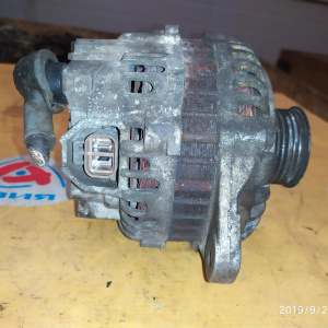 Генератор Mitsubishi 6G72/6G74/6G75 Pajero V73W/V44/K99/PD6W 2 конт. 7 ручейков SOHC/DOHC разъём сбоку
