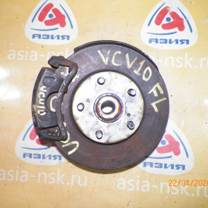 Ступица Toyota VCV10 Windom перед, лев В сборе. Без ABS. Суппорт одна поршевой. 43212-33010