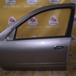 Дверь боковая NISSAN Bluebird Sylphy QG10 '2000-2003 перед, лев хром сверху (цена за голое железо)
