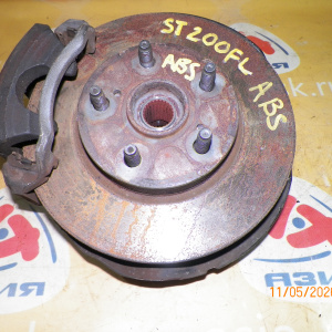 Ступица Toyota ST200/ST201/ST202/ST203/ST204/ST206/ST207 Carina ED/Corona Exiv перед, лев 2WD ABS.В сборе.Диаметр дисака- 255мм. Толщина-25мм.Суппорт-(57-25)