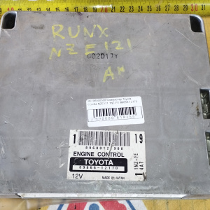 Компьютер ДВС Toyota Corolla Runx 1NZ NZE121 разъёмы компьютера в 2 ряда