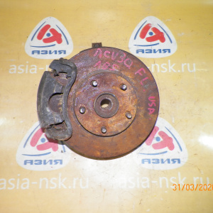 Ступица Toyota ACV30/ACV31 Camry перед, лев ABS. В сборе. Суппорт 63-28. Диаметр диска-280мм. Привод на 26 шлицов. 43212-39035. 43502-33020