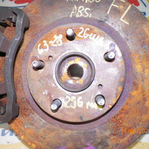 Ступица Toyota ACA30/ACA31/ACA33/ACA36/ACA38/ALA30/ALA35/ASA33/ASA38/GSA33/GSA38/ZSA30/ZSA35 RAV4 перед, лев ABS. В сборе. Суппорт 63-28. Привод на 26 шлицов