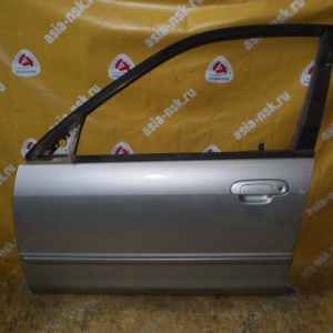 Дверь боковая Mazda Familia BJ3P/BJ5W '1999 перед, лев Без замка (цена за голое железо)
