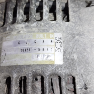 Генератор HONDA G20A/G25A CB/CE BLAK  4 к. круглый разъем, шкив 5 руч., ЦЕЛЬНЫЙ ( C/FR/IG/L ) 101211-5820 ( CJS83 )
