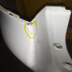 Бампер TOYOTA Sienta NCP81 '2003-2015 зад с отверстиями под сонары,ОБВЕС