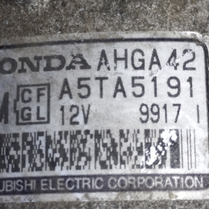 Генератор Honda D13B/D15B/D16A HR-V GH3/EK3/EY7 4к. квадратный разъем, 4 ручейка ( РАЗДЕЛЬНЫЙ ) ( C/F/G/L ) / 31100-PEL-004 / AHGA42