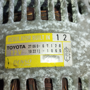 Генератор TOYOTA 1KZ-TE 3 конт. ( S/IG/L ) 27060-67120/-67040/-67150