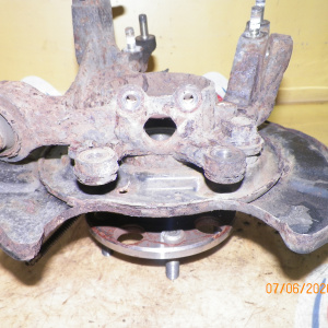 Ступица Honda RA7/RA9 Odyssey зад, прав 4WD ABS.Голая без суппорта и диска. 52210-S3P-000.43110-S3P-003.42600-SX1-000