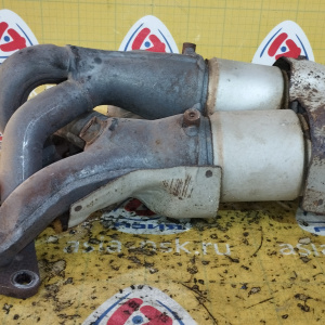 Коллектор выпускной Nissan QR20/QR25 X-Trail/Primera NT30/WTNP12 2 катализатора, 2 болта 140028H301