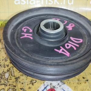 Шкив коленвала HONDA D15B/D16A/D16W1 4+4+4 ручейка диаметр 28 мм. ДЕФЕКТ СКОЛЫ 13810-P2K-J01