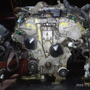 Двигатель NISSAN VQ35-DE-941641A БЕЗ ГЕНЕРАТОРА КОНДЕРА  ГУР И ШКИВА Elgrand E51