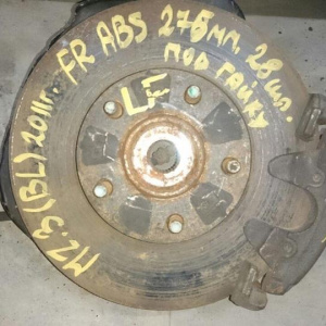 Ступица Mazda BL 3 '2010 перед, прав ABS Диск 275мм 28шл под гайку