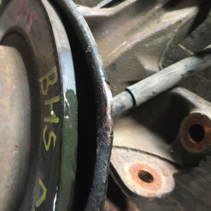 Ступица SUBARU BH5, BHE зад, лев ABS 4WD Чугун.Не вентилируемый DISK