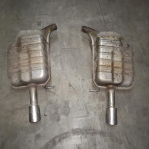 Глушитель Audi A4 B6/8E5 '2001-2005 задняя банка, обрезанная L 8E0253611FP