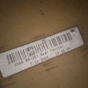 Бампер Mercedes R-Class W251/V251 '2006-2010 зад в сборе, парктроники 775U