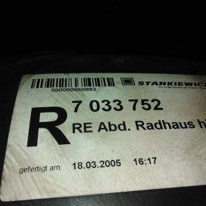 Подкрылок BMW 5-Series E60 '2003-2010 зад, прав Sedan 51717033752